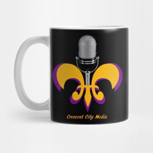 Crescent City Media Logo Gold Mug